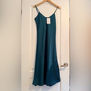 Knix X Birds Papaya Emerald Slip Dress